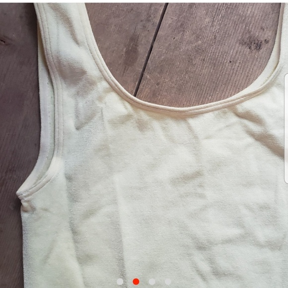 Wolford bodysuit Primrose Yellow Cream Tank NWOT - Picture 2 of 4